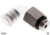 Image en vedette de la collection - Elbow Push-In Fittings Stainless Steel And PP G-Threads Male