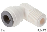 Image en vedette de la collection - Elbow Push-In Fittings Plastic R/NPT-Threads Male Liquids And Food Inch