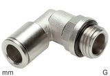 Image en vedette de la collection - Elbow Push-In Fittings Brass G-Threads Male