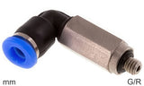 Image en vedette de la collection - Elbow Push-In Fittings Brass And Plastic G/R-Threads Male Long (3-6mm)