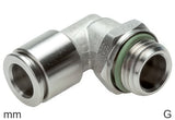 Image en vedette de la collection - Elbow Push-In Fittings Brass G-Threads Male Rotatable