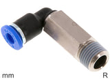 Image en vedette de la collection - Elbow Push-In Fittings Brass And Plastic R-Threads Male Long
