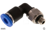 Image en vedette de la collection - Elbow Push-In Fittings Brass And Plastic G-Threads Male