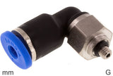 Image en vedette de la collection - Elbow Push-In Fittings Brass And Plastic G-Threads Male Short
