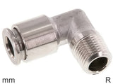 Image en vedette de la collection - Elbow Push-In Fittings Stainless Steel R-Threads Male