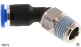 Image en vedette de la collection - Elbow Push-In Fittings Brass And Plastic R-Threads Male 45deg
