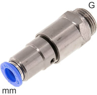 Swivel Push-In Fittings Brass And Plastic G-Threads Male Two Ball Bearings