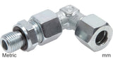 Image en vedette de la collection - Compression Elbow Fittings Stainless Steel Metric-Threads Male Adjustable