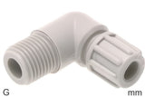 Image en vedette de la collection - Compression Elbow Fittings Plastic PA G-Threads Male