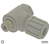 Image en vedette de la collection - Compression Elbow Fittings Plastic G-Threads Male Banjo