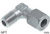 Image en vedette de la collection - Compression Elbow Fittings Stainless Steel NPT-Threads Male