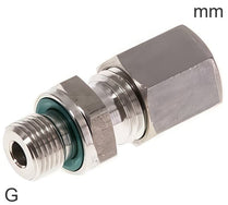 Compression Fittings Stainless Steel G-Threads Male With Elastomer Seal