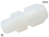 Image en vedette de la collection - Compression Fittings Plastic PVDF R-Threads Male