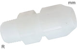 Image en vedette de la collection - Compression Fittings Plastic PVDF R-Threads Male For Plastic Hoses