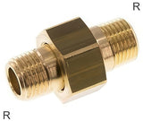Image en vedette de la collection - Double Nipples Brass / Cast Iron / Stainless Steel R-Threads Separable With Conical Seal PN25
