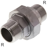 Image en vedette de la collection - Double Nipples Brass / Cast Iron / Stainless Steel R-Threads Separable With Flat Seal PN25