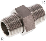 Image en vedette de la collection - Double Nipples Stainless Steel R-Threads Separable With Conical/Flat Seal PN40