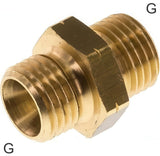 Image en vedette de la collection - Double Nipples Brass G-Threads Left-Hand PN16