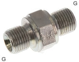 Image en vedette de la collection - Double Nipples Steel / Stainless Steel G-Threads With 60deg Hose Cone PN400