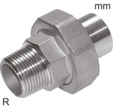 Image en vedette de la collection - Double Nipples Stainless Steel R-Threads And Welding End With Conical Seal PN16