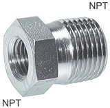 Image en vedette de la collection - Reducing Nipple Fittings Steel / Stainless Steel NPT-Threads PN275