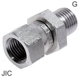 Image en vedette de la collection - Reducing Nipple Fittings Steel / Stainless Steel JIC/G-Threads PN310