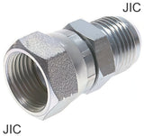 Image en vedette de la collection - Reducing Nipple Fittings Steel / Stainless Steel JIC-Threads PN310