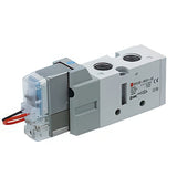 Image en vedette de la collection - SMC 5/2-Way In-Line Pneumatic Solenoid Valves With Rectifier VF3000